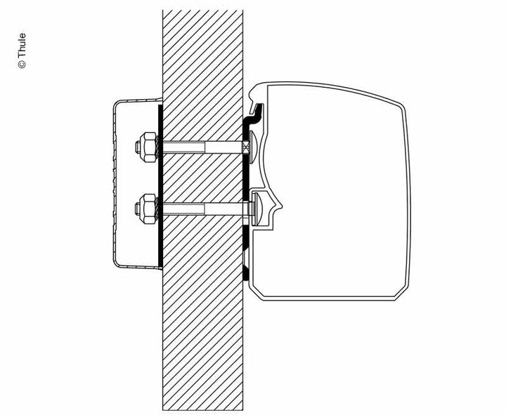 Thule awning 3200, Adapter Roof Rack