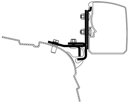 Thule awning 3200, Adapter VW T5/T6 Minivan Multi Rail LHD