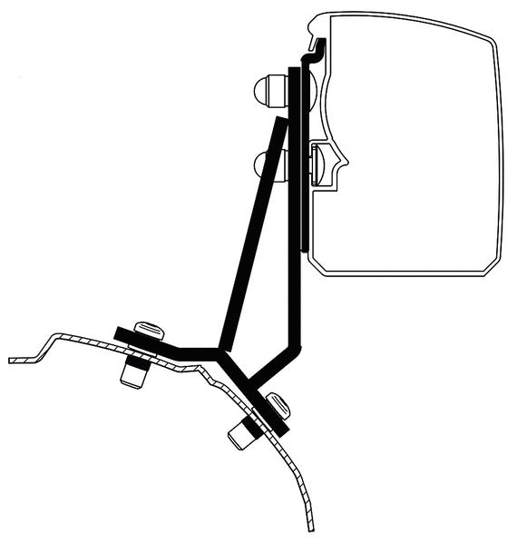 THULE Thule awning 3200, Adapter Ford Transit/Tourneo Custom Fixed LHD - 42694 | Stahlor image 1