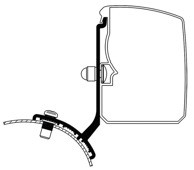 Thule awning 3200, adapter Renault Trafic/Vivaro/Talento NV300 Fixed