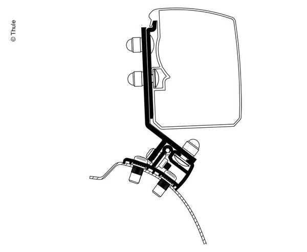 THULE Thule awning 3200, Adapter PSA Minivan Fixed RHD - 42699 | Stahlor image 1