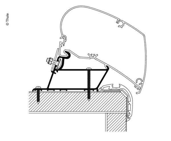 THULE Adapter Malibu Roof 350cm - 430203 | Stahlor image 1