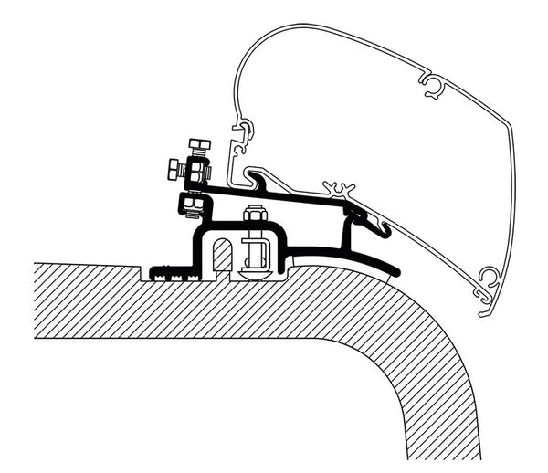 THULE Awning adapter 6002, Ducato until year of construction 2006 - 43022 | Stahlor image 1