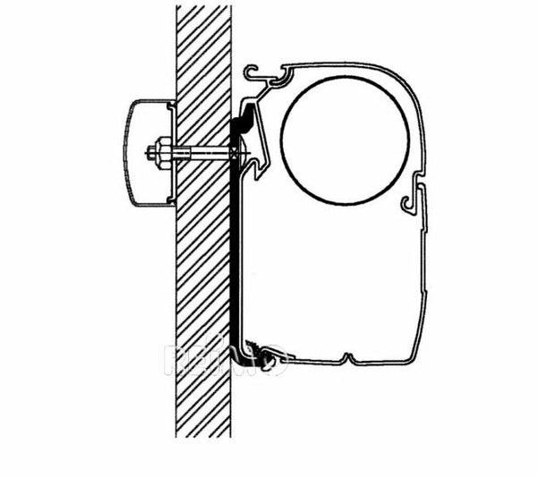 THULE Universal Omnistor flat adapter Length: 4 meters for Series 5 awnings - 430416 | Stahlor image 1