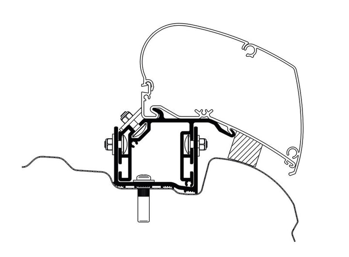 Adapter for Omnistor Awning - VW Crafter from 2017 UK-Version