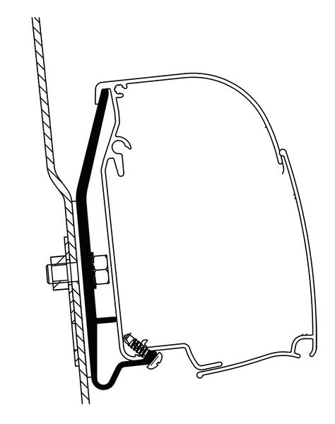 Awning adapter Westfalia Ford Nugget THULE TO 4900 260cm