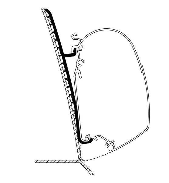 THULE Awning adapter for Omnistor high roof - 430630 | Stahlor image 1