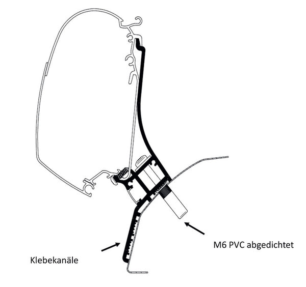 THULE Adapter Ducato H2 315cm - 430637 | Stahlor image 1
