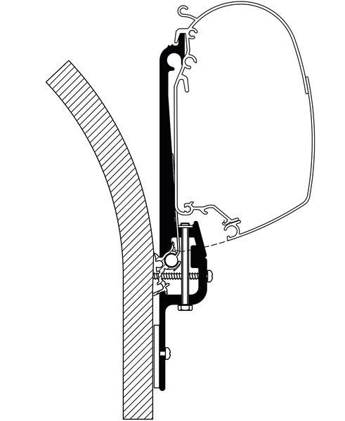 THULE Awning adapter-set Eriba Touring - 43108 | Stahlor image 1
