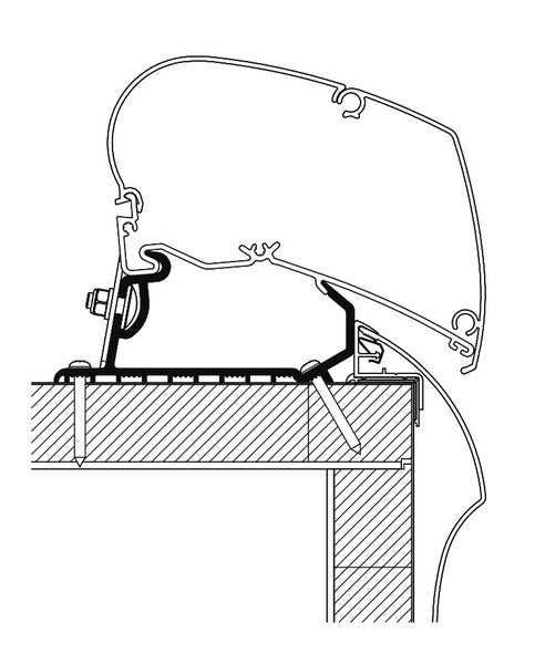 THULE Adapter for Omnistor Awning, Hobby Optima LED, Deluxe/Premium - 431103 | Stahlor image 1