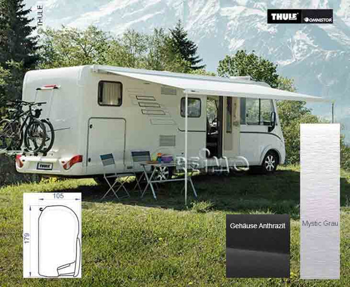 Thule wall awning 8000 length 5,0m housing anthracite