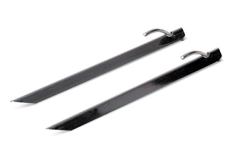 JARNO Storm Strap Set – 2 x 250 cm Straps with Springs and 38 cm Pegs – image 3