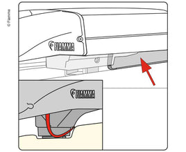 Fiamma Kit Rain Guard for F40 Van Ford Custom L2/LHD - 433008 | Stahlor image 1