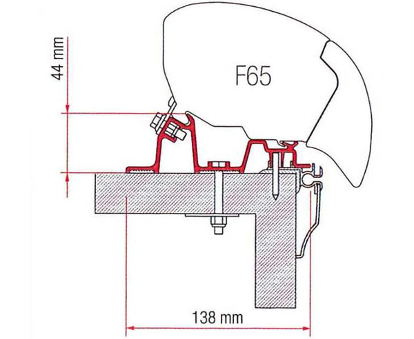 Fiamma Adapter Fiamma Kit Caravan Hobby 2009 - 43339 | Stahlor image 1