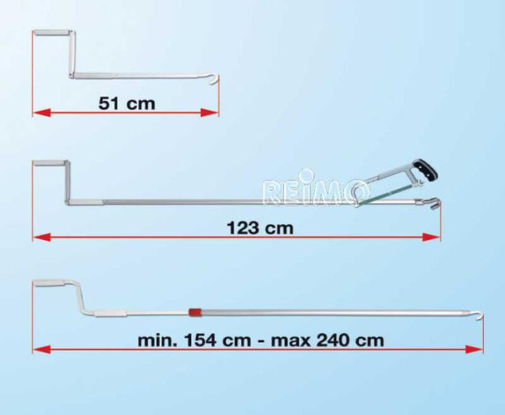 Fiamma handwheel 123cm