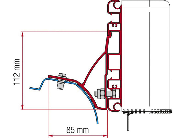 FIAMM Adapter Kit Compass for Renault Trafic but 2015 - 433633 | Stahlor image 1