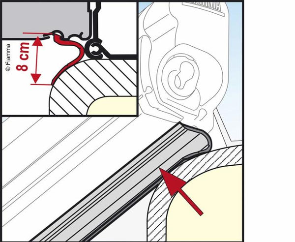 Fiamma RainGuard Lower F45S 550 - 433882 | Stahlor image 1