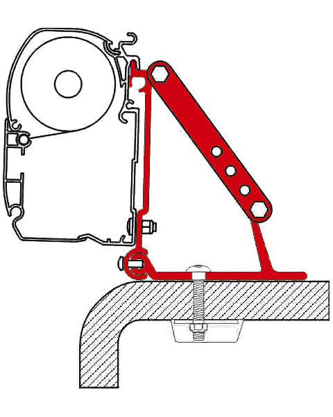 Adapter Kit Roof for alcove vehicles