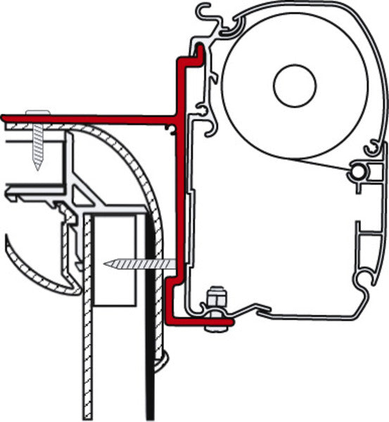 Adapter F45i/F45iL/F1 for Adria, Bürstner