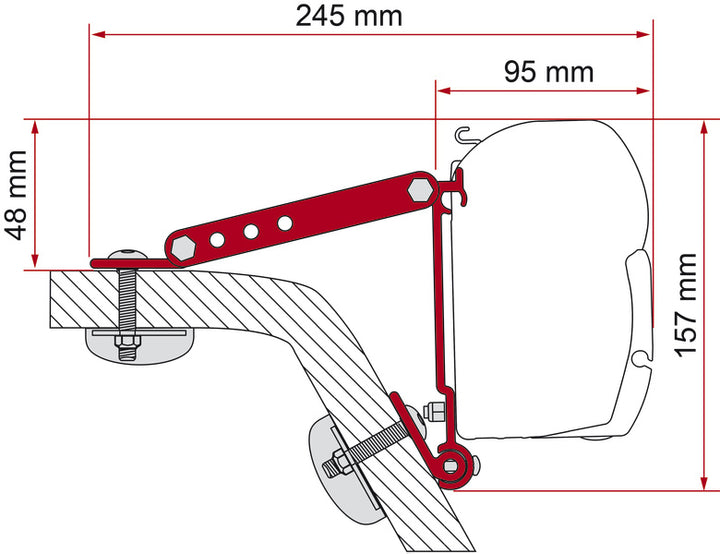 Adapter Kit Wall F1/F45/F50/F55