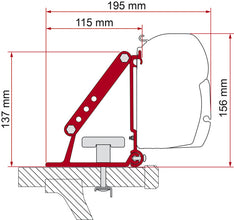 Fiamma Adapter F1/F45/F35/F50/F55 for roof racks - 43398 | Stahlor image 3