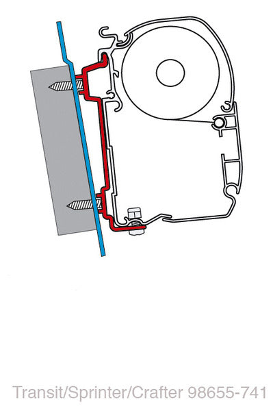 Adapter Ford Transit/Sprinter/VW Crafter 06