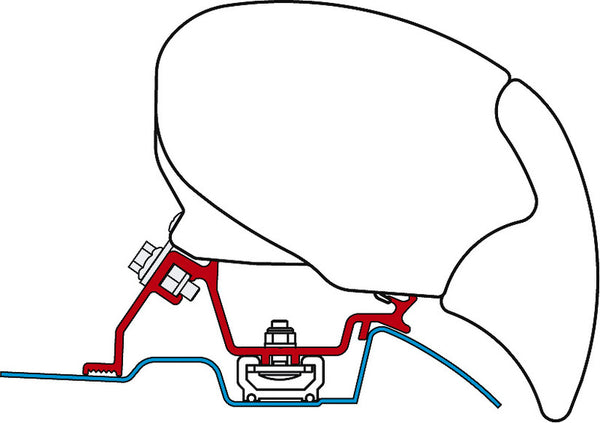 FIAMM Sprinter Roof Rail Adapter F65 S and F65 f. Motorhomes and caravans - 43471 | Stahlor image 1