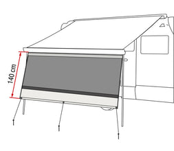 FIAMM Blocker 300 front wall for awning F45,F80S,F65L,CS/XL,F35pro - 434901 | Stahlor image 2