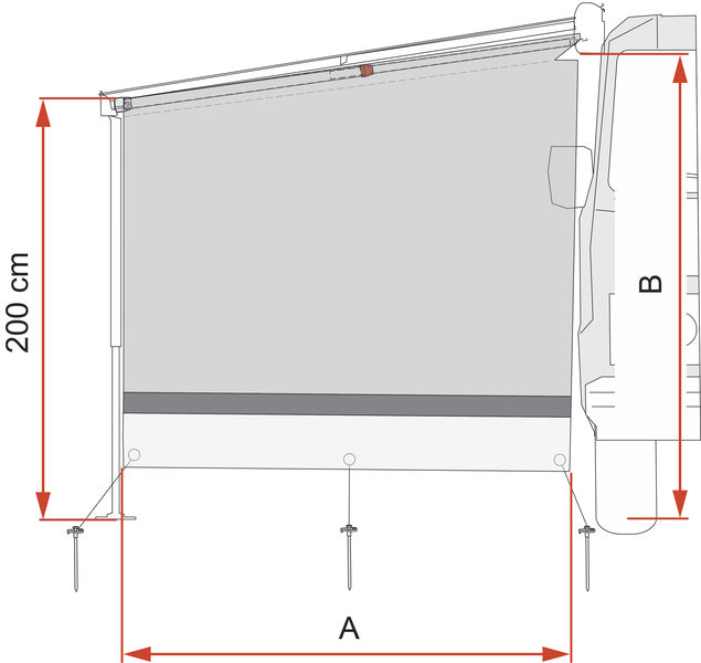 Sun View Side 230cm