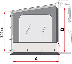 Fiamma Seitenwand mit Fenster - 434970 | Stahlor image 2