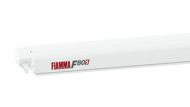 Fiamma F80S Roof Awning - 3.4 m - Cloth Color: Royal Grey - Housing: Polar White - 436262 | Stahlor image 1