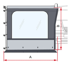 Fiamma Seitenw.m.Fenst.f.F43,Van - 436350 | Stahlor image 2