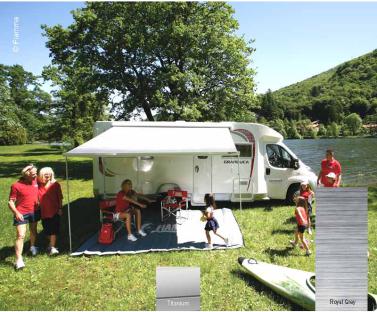 Fiamma awning F45S 3,75m royal grey, titanium case