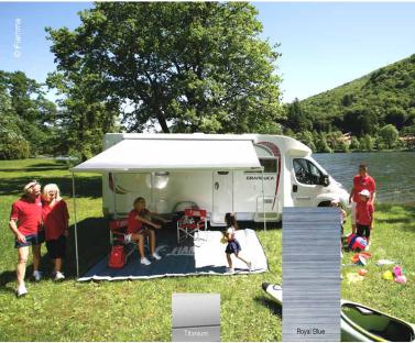 Fiamma awning F45S 4,25m royal blue, titanium case