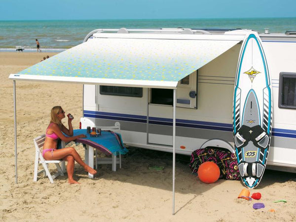 DOMET Awning Prostor 600 4,50m Grey Waves, silver - 438485 | Stahlor image 1