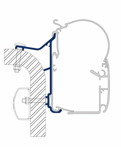 Adapter for Prostor 500, 4 single slabs, Hymer, Eriba
