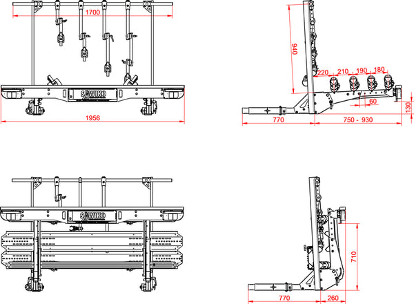 Sawiko Heckträger VARIO 1 Fat +1 - 440074 | Stahlor image 1