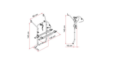 Fiamma Carry bike for VW T5 with tailgate - silver - 440415 | Stahlor image 2