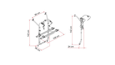 Fiamma Carry bike for VW T6/T6.1 - silver - 440416 | Stahlor image 2