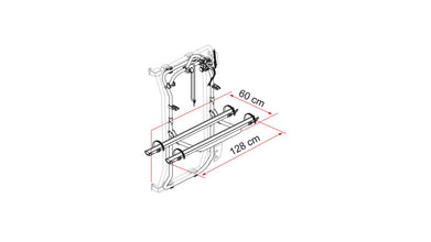 Fiamma Carry Bike Series Frame - Bike Carrier Deep Black - 440427 | Stahlor image 2
