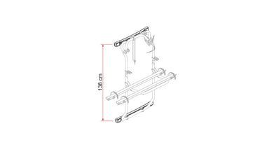 Fiamma Fixing profile Kit Bars DJ Sprinter/Crafter from 2006 - Deep Black - 440479 | Stahlor image 2