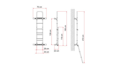 Fiamma Fixing profile Kit Bars Deluxe DJ Crafter from 2017 - Silver - 440505 | Stahlor image 2