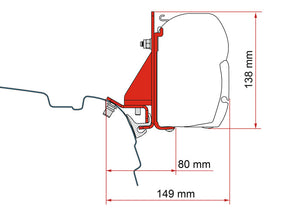 FIAMM Awning adapter F45 for T5/T6 - 440525 | Stahlor image 1