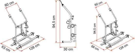 Fiamma Carry Bike - aluminum bike carrier T2/T3 - 440693 | Stahlor image 2