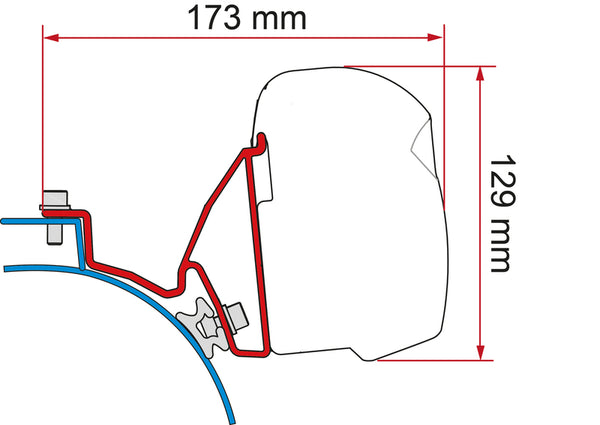 Fiamma Adapter F43 VW T5/6 Calif - 440714 | Stahlor image 1