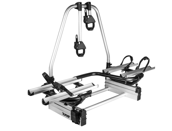 Eufab BS260 Caravan Drawbar Bike Carrier, 2 Bikes, Silver