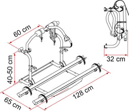 Fiamma Rear carrier Carry Bike CL for 2 bicycles - 44074 | Stahlor image 2