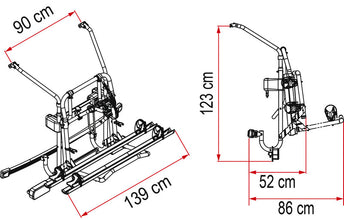 Fiamma Carry Bike Mercedes V-Class Lift E-Bike - 441552 | Stahlor image 2