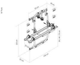 Thule Rear carrier Elite Van XT for Ducato / Jumper / Boxer from 2007 - Black - 441984 | Stahlor image 2