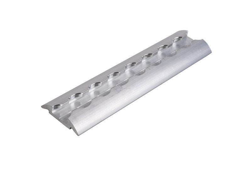 Lashing rail semicircular to screw on